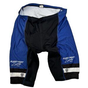 Canari Blue Black Padded Cycling Shorts Fleet Feet Sports Tulsa Mens Size XL